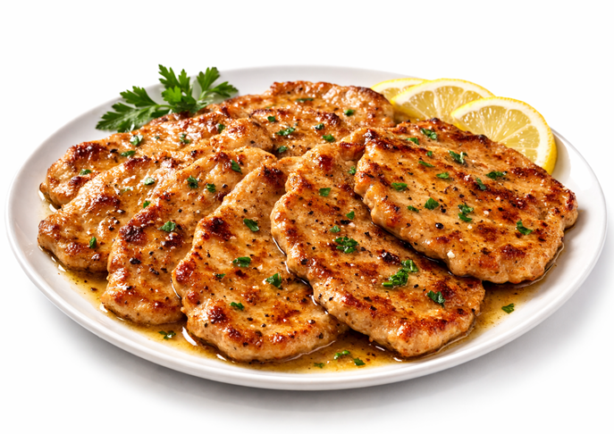 Veal 3 oz Scallopini (Grain Fed) - 5.1KG